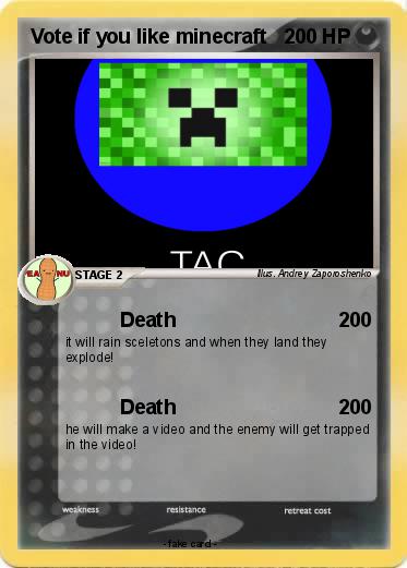 Pokemon Vote if you like minecraft