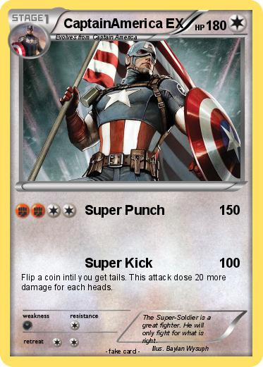 Pokemon CaptainAmerica EX
