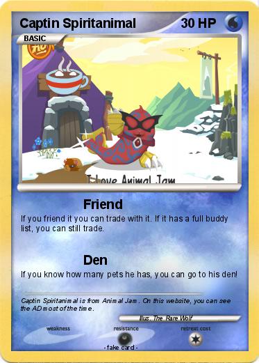 Pokemon Captin Spiritanimal