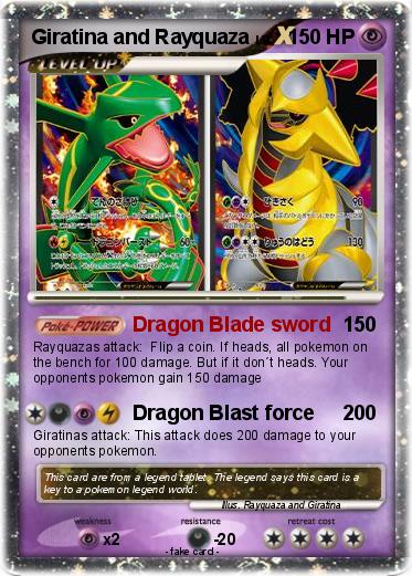 Pokemon Giratina and Rayquaza