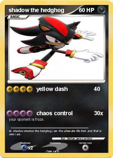 Pokemon shadow the hedghog