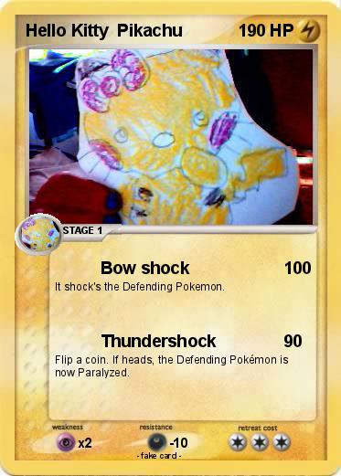 Pokemon Hello Kitty  Pikachu
