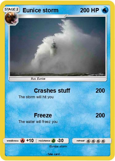 Pokemon Eunice storm