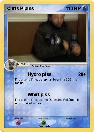 Pokemon Chris P piss