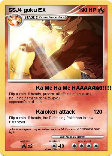 Pokemon SSJ4 goku EX