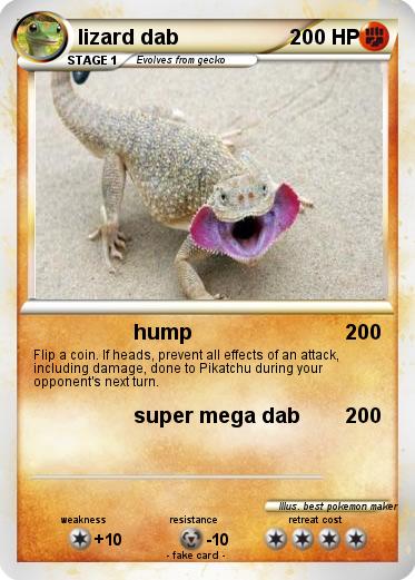 Pokemon lizard dab
