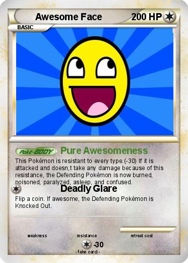 Pokemon Awesome Face
