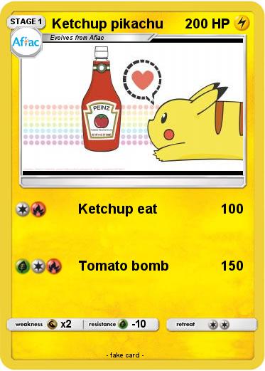 Pokemon Ketchup pikachu