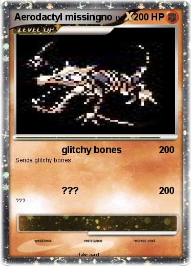 Pokemon Aerodactyl missingno