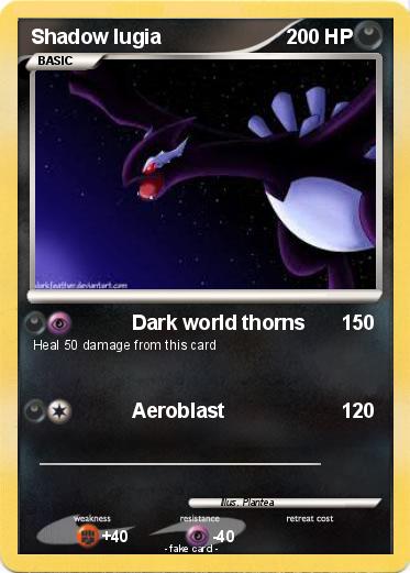 Pokemon Shadow lugia