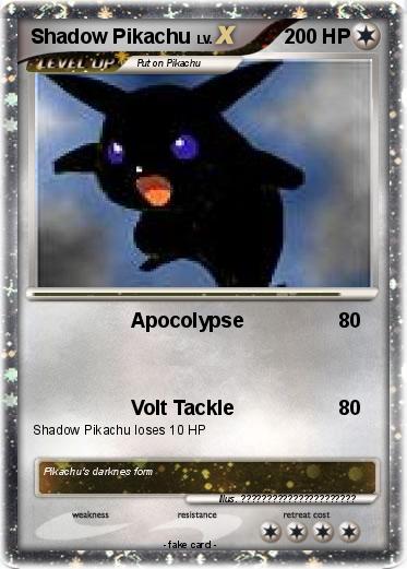 Pokemon Shadow Pikachu