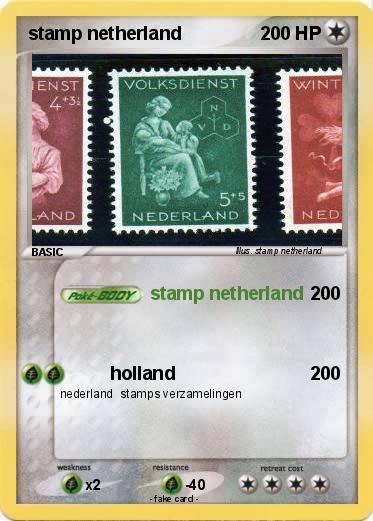 Pokemon stamp netherland