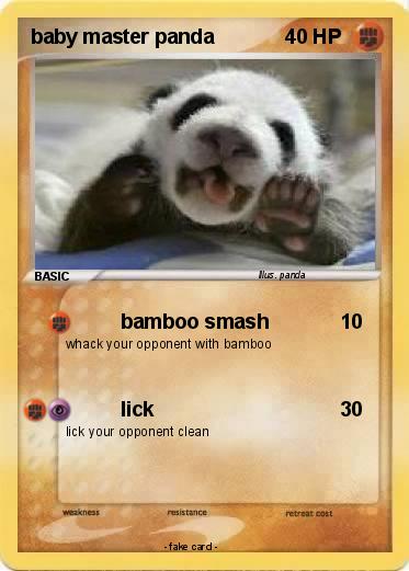 Pokemon baby master panda