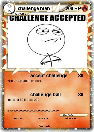 Pokemon challenge man