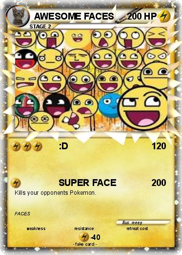 Pokemon AWESOME FACES