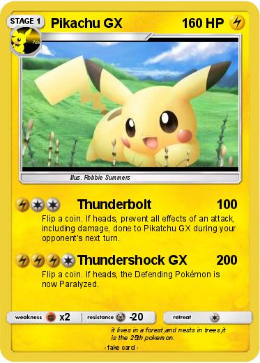 Pokemon Pikachu GX