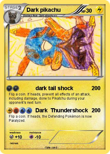 Pokemon Dark pikachu