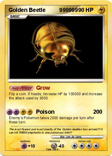 Pokemon Golden Beetle         999999
