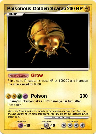 Pokemon Poisonous Golden Scarab