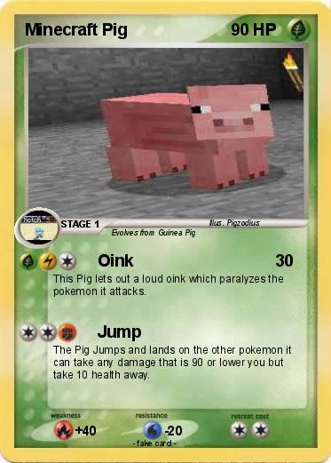 Pokemon Minecraft Pig