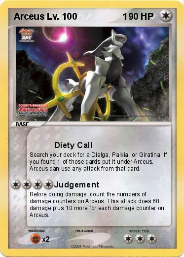Pokemon Arceus Lv. 100                  1