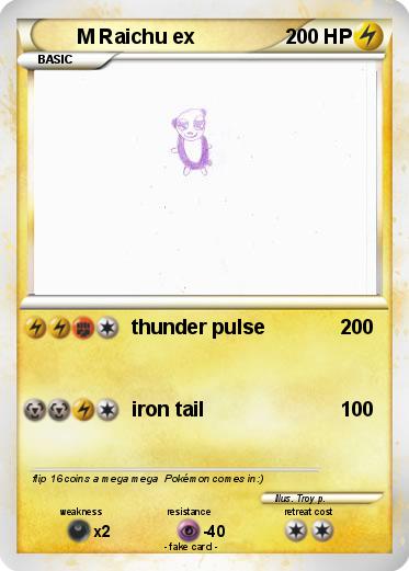 Pokemon M Raichu ex