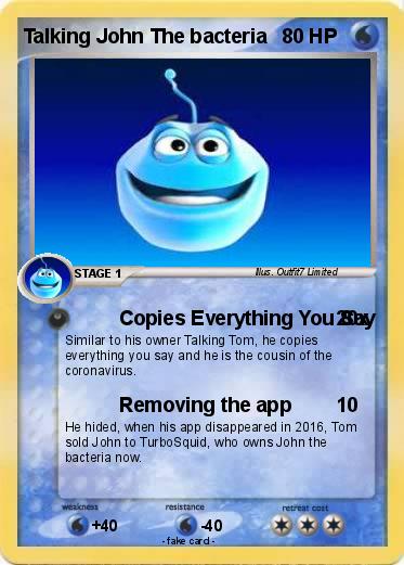 Pokemon Talking John The bacteria