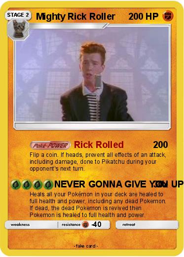 Pokemon Mighty Rick Roller
