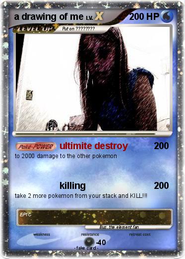 Pokemon a drawing of me