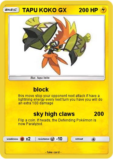 Pokemon TAPU KOKO GX