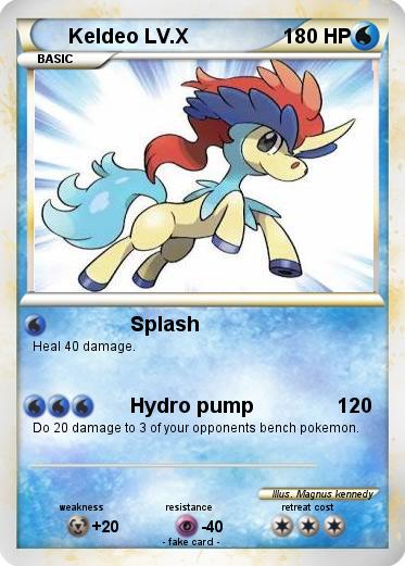 Pokemon Keldeo LV.X