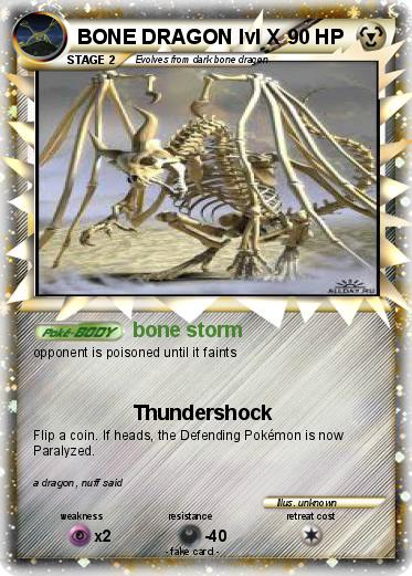 Pokemon BONE DRAGON lvl X
