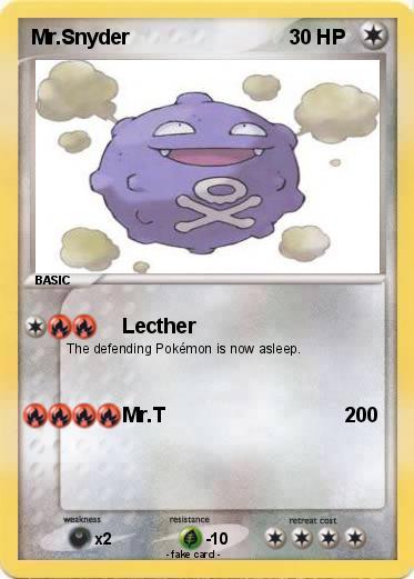 Pokemon Mr.Snyder