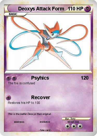 Pokemon Deoxys Attack Form