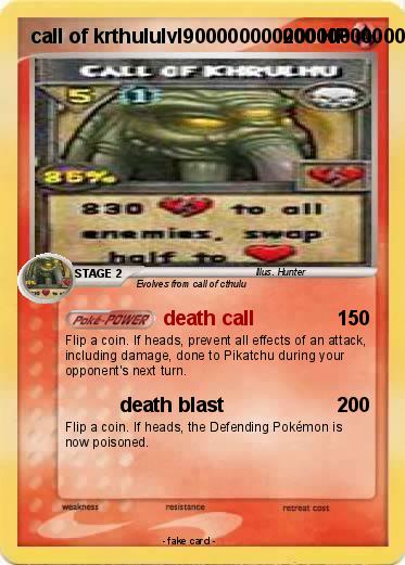 Pokemon call of krthululvl90000000000000000000000000000
