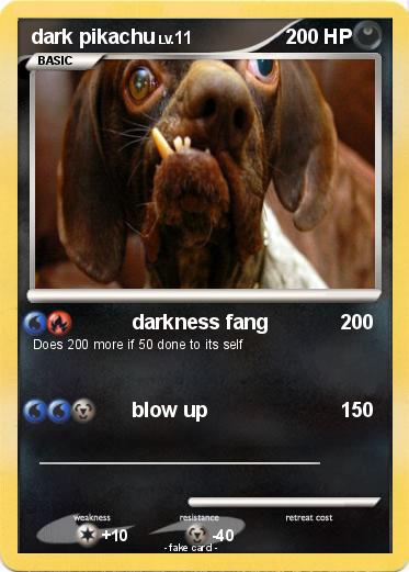 Pokemon dark pikachu