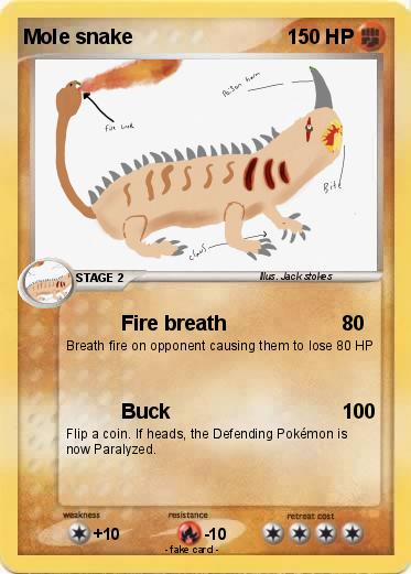 Pokemon Mole snake