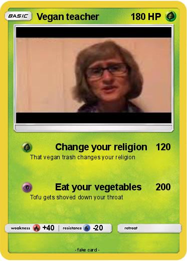 Pokemon Vegan teacher