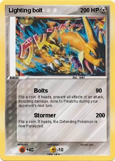 Pokemon Lighting bolt