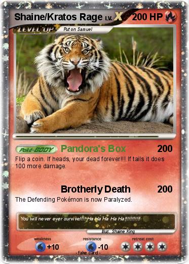 Pokemon Shaine/Kratos Rage