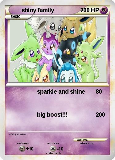 Pokemon shiny family