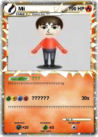 Pokemon Mii