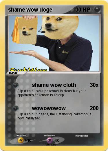 Pokemon shame wow doge
