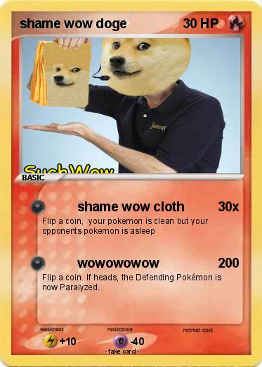 Pokemon shame wow doge