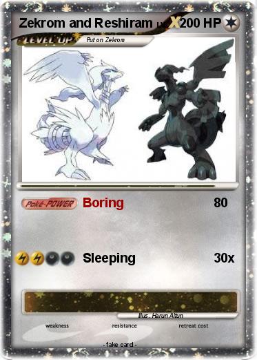 Pokemon Zekrom and Reshiram