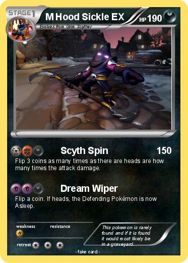 Pokemon M Hood Sickle EX