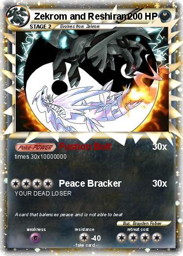 Pokemon Zekrom and Reshiram