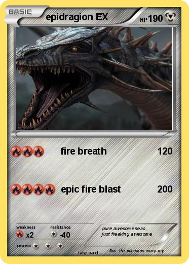 Pokemon epidragion EX
