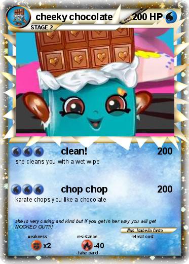 Pokemon cheeky chocolate