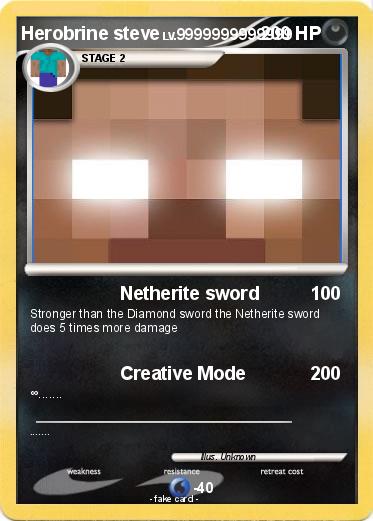 Pokemon Herobrine steve